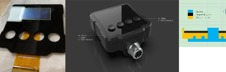 ATV motorcycle display module