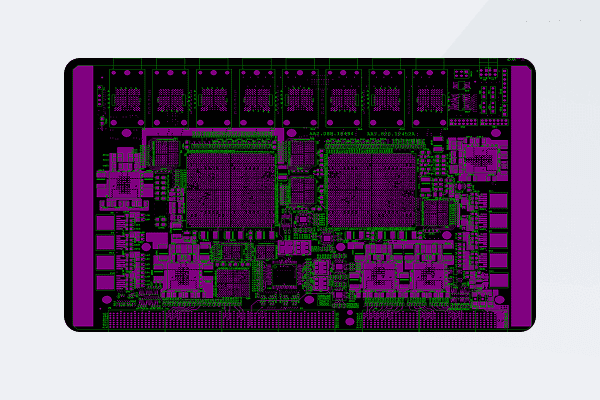 High-speed signal processing PCB